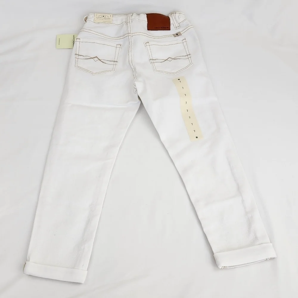 Lucky Brand Dylan Boyfriend  White Jeans Pants